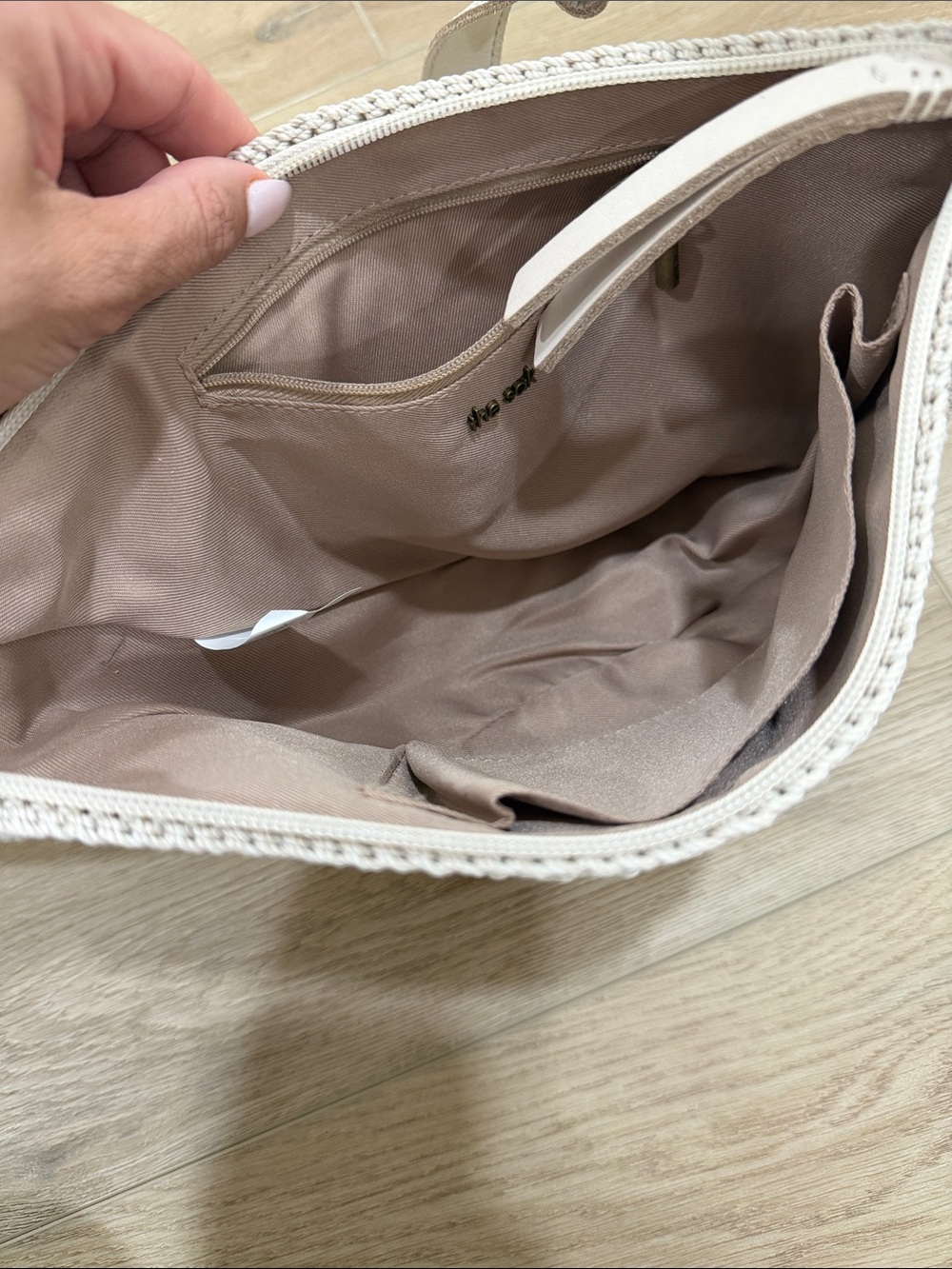 The Sak Cream Crochet Half-Moon Crossbody Bag - Picture 2 of 4
